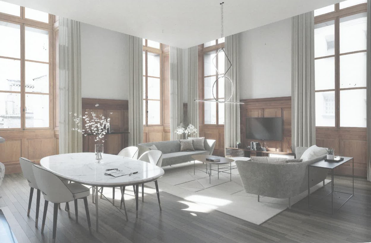 Espace conçu par un architecte à Grenoble - Appartements haut de gamme au Palais