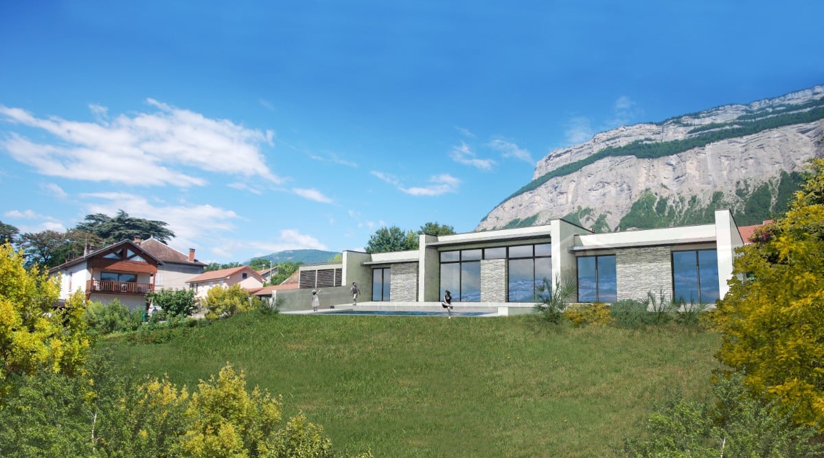 Villa d'architecte neuve signé par un architecte à Meylan