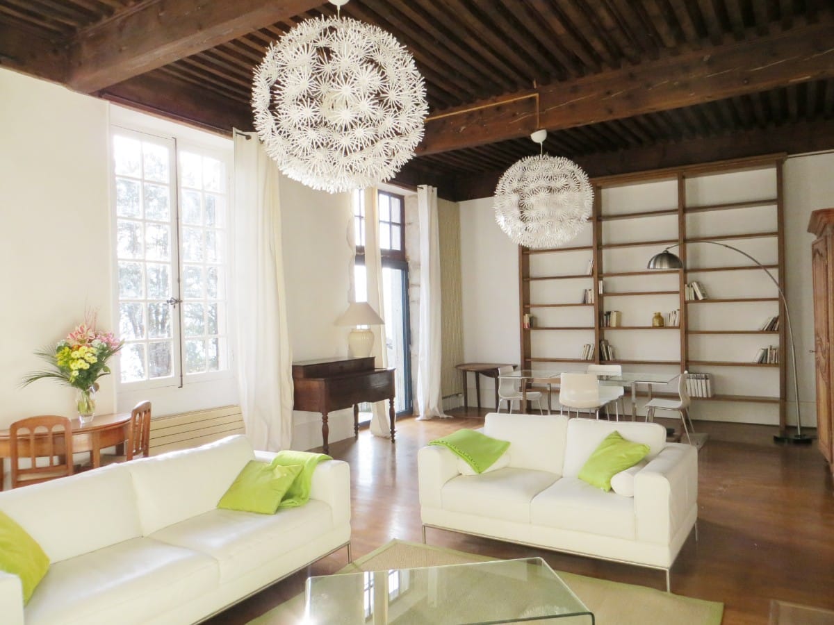 Vue intérieure - Rénovation d'une maison de maître - architecte à Claix