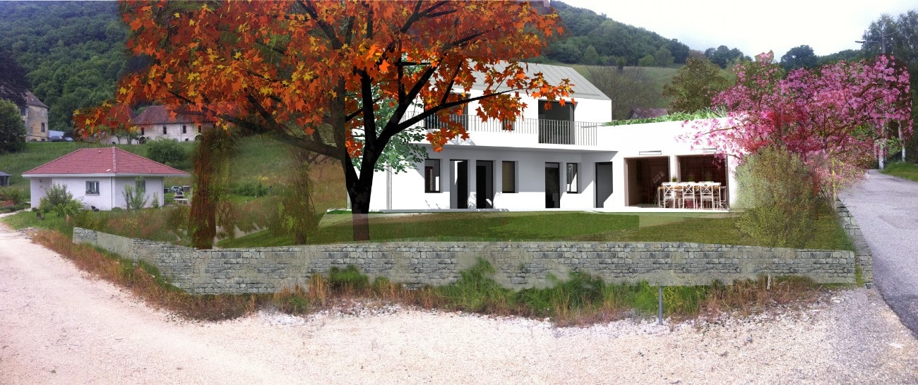 Villa d'architecte dans le pays voironnais - architecte à Chirens