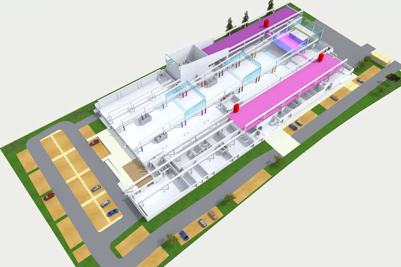Usine industrielle Paraboot à Centr'Alp signé par un architecte à Moirans