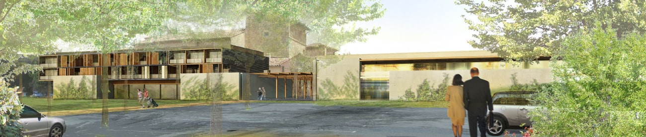 Vue intérieure - Construction d'une zone de loisirs - architecte à Montélimar